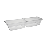 Meat Pan Twin Cavity Clear