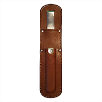 Knife Holster Piggy Back w/ Clip Genuine Leather