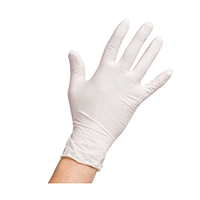 Latex Gloves Powder Free White (10x100 ct)