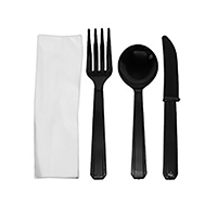 Cutlery Kit Knife, Spoon, Fork, Napkin Hvy Dty