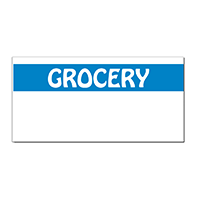 Monrch 1110 Label White Grocery Reverse Blue 17,000 pc