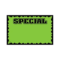 Special Hi-Impact Sign Cards, 1 Up, Rainbow Pack