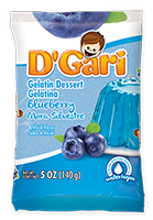 D'Gari Gelatin Blueberry Water