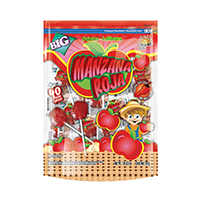 Mara Manzana Roja Rellena Lollipops