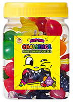 Juicy Chew Challenge Fruit Shape Jellies Jar