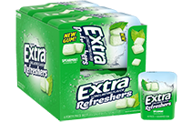 Extra Refreshers spearmint Gum Bottle