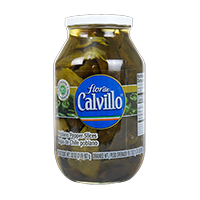 Flor de Calvillo Rajas de Chile Poblano (Pepper sliced)