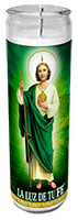 San Judas Tadeo Green Candle