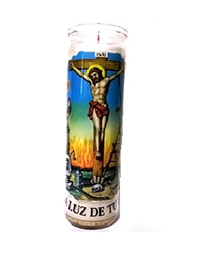 Justo Juez White Candle