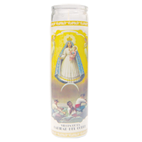 Virgen Caridad del Cobre White Candle