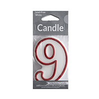 Numeral Birthday Candles 9