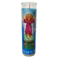 Divino Niño Jesus White Candle