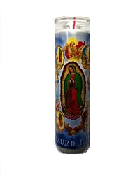 Virgen De Apariciones White Candle