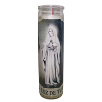 Santa Muerte White Candle