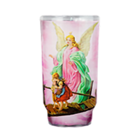 Angel De La Guarda White Candle