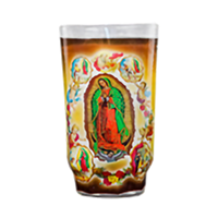 Virgen Aparaciones White Candle