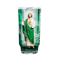 San Judas Tadeo Micheladita White Candle Cup