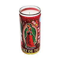 Virgen De Guadalupe Ceremonial White Candle