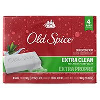 Old Spice Deodorizing Bar Soap for Men 4 bars