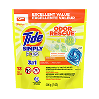 Tide Simply Pods Odor  3in1 Rescue Liquid Laundry Detergent