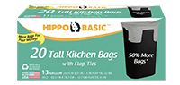 Hippo Sak Trash Bag with Flaps 20 ct