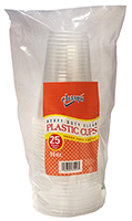 Champs Soft Plastic Clear Cup 25ct