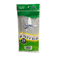 Champs Plastic Knife Clear Heavy Duty