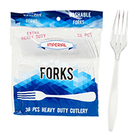 Plastic Fork White Extra Heavy Duty