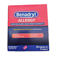 Benadryl allergy dispenser