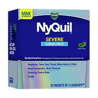 Vicks Nyquil Severe Cold&Flu Dispensers Liq caps