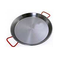 Imusa Paella Pan w/ Red Handles Carbon Steel NS