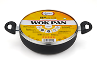 Champs Black Wok NS Speckled Inside w/ Glass Lid 2.5mm