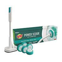 Scotch-Brite Power Scour Toilet Cleaner ( 1 Wand, 5 Tablets)