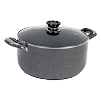 Dutch Oven w/ Glass Lid Heavy Duty Gray