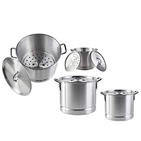 Imusa Aluminum Steamer Set (16, 20, 24, 32 qrt)