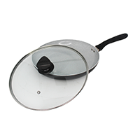 Imusa Fry Pan Ceramic Speckled w/ Glass Lid 2.0mm