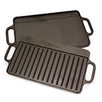 Victoria Cast Iron Griddle Reversible NS