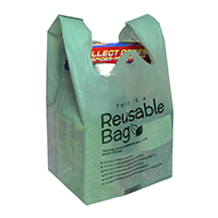 Reusable Green T-Shirt Bag (Econ) 420 ct