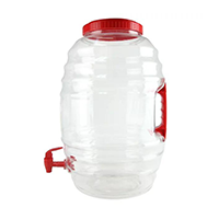 Champs Plastic Jar Vitrolero w/ Red Spout and Side Handle