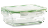 Glass Container Rectangular Green