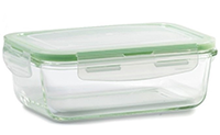 Glass Container Rectangular Green