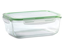 Glass Container Rectangular Green